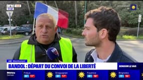 Var: des dizaines de personnes du "convoi de la liberté" ont quitté Bandol ce mercredi pour rejoindre Paris