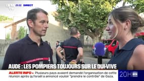 Feu fixé dans l'Aude: "Il y a beaucoup de fatigue mais aussi beaucoup de satisfaction", exprime le commandant Loïc Greboval, chef de centre du SDIS Vendée