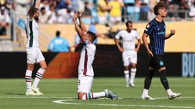 L'émotion de Thiago Silva après la victoire de Fluminense contre l'Inter Milan (2-0, Coupe du monde des clubs), le 30 juillet 2025