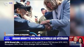 Quand Brigitte Macron acueille les vétérans - 04/06
