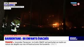 Incendie de la Montagnette: 90 enfants évacués