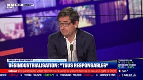Désindustrialisation : "Tous responsables" selon Nicolas Dufourcq (Bpifrance)