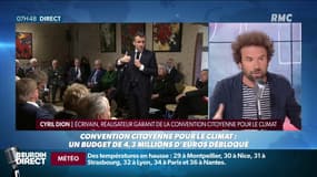 "Les propositions vont aller sans filtre au référendum ou au décret" précise Cyril Dion, l’un des garants de la convention citoyenne pour le climat