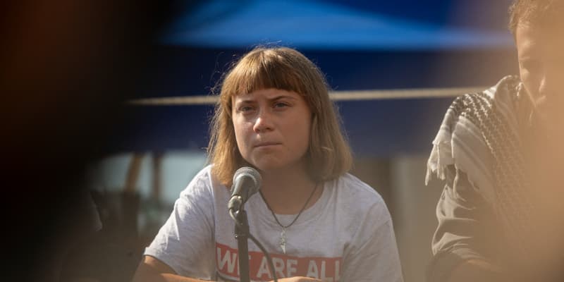 La militante suédoise pour le climat Greta Thunberg faisait partie de la flottille à destination qui a été interceptée.