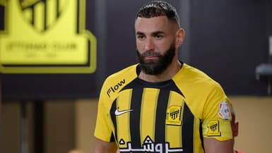 Karim Benzema au King Abdullah Sports city stadium de Jeddah, le 27 septembre 2024