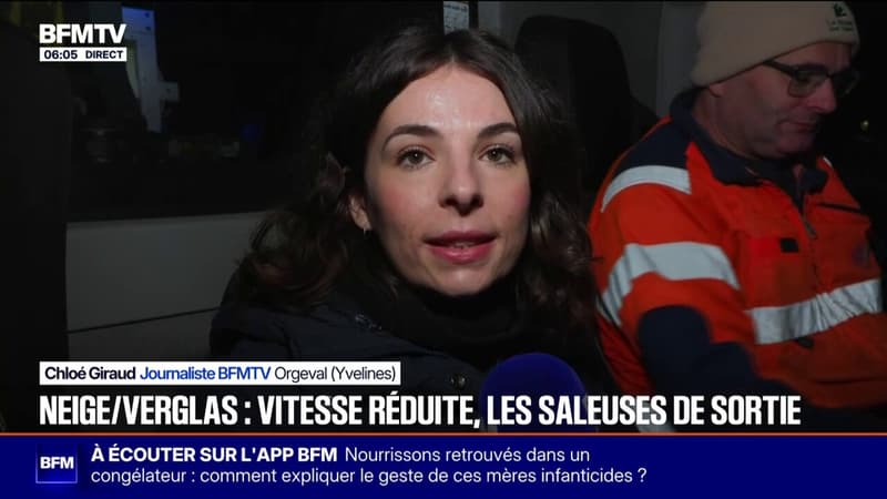 Les saleuses à pied d'œuvre alors que 3cm de neige sont attendus en Île-de-France
