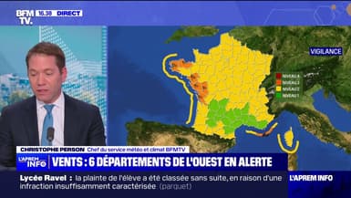 Météo: six départements de l'ouest placés en vigilance orange "vent" par Météo-France