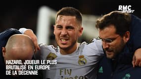 Hazard, joueur le plus brutalisé en Europe de la décennie 