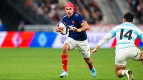 Gabin Villière avec le XV de France en novembre 2024.
