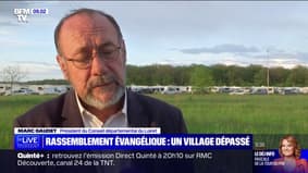 Rassemblement gospel à Nevoy : pour Marc Gaudet, président du conseil général du Loiret, "aujourd'hui on voit clairement un débordement"