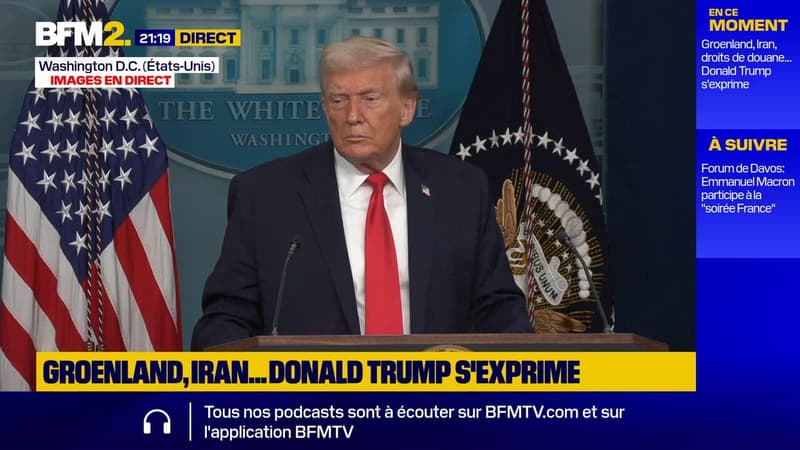 Iran: Donald Trump ne "peut pas dire ce qu'il va se passer dans le futur"