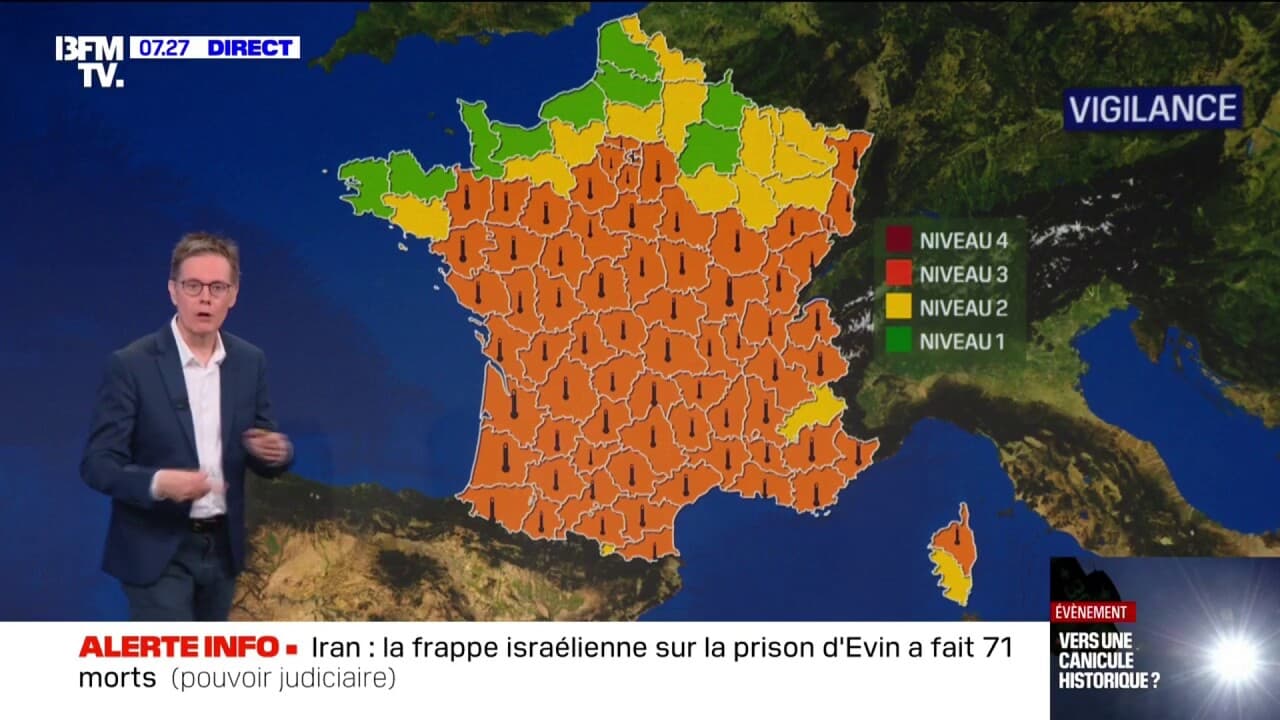 MÉTÉO - Un dôme de chaleur sur toute la France qui emprisonne la ...