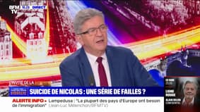 Harcèlement scolaire: "Il y a une forme de lâcheté à s'en prendre aux parents", affirme Jean-Luc Mélenchon