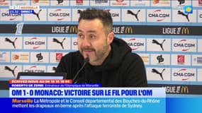 "Rulli peut encore progresser dans la sortie du ballon" De Zerbi s'exprime après la victoire de l'OM