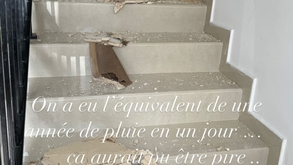 L'escalier de la maison de l'influenceuse Julia Parades.