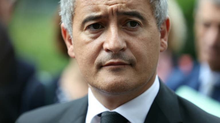 Le ministre de la justice Gérald Darmanin à Nanterre, le 29 juillet 2025