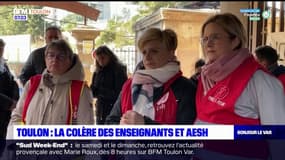 Toulon: les enseignants et AESH se sont mobilisés mercredi 