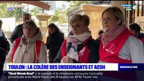 Toulon: les enseignants et AESH se sont mobilisés mercredi 