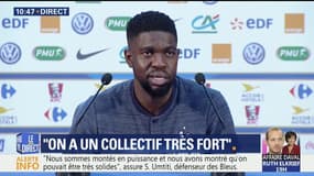 Coupe du monde: "Dès le début, contrairement à certains, on savait qu'on avait les capacités pour aller en finale", affirme Samuel Umtiti