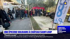Marseille: une épicerie solidaire à Château Saint-Loup