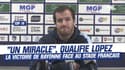 Top 14 : "Un miracle", qualifie Lopez la victoire de Bayonne face au Stade français