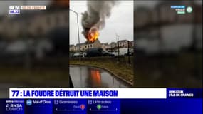 Seine-et-Marne: une maison détruite par la foudre