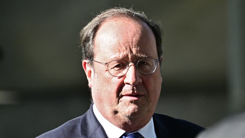 François Hollande aux funérailles de Jean-Pierre Elkabbach le 6 octobre 2023 