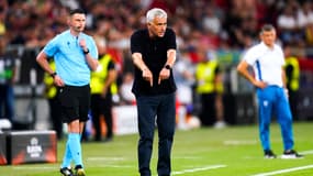 José Mourinho lors de la finale de la Ligue Europa Roma-Séville