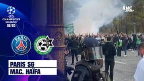 PSG-Maccabi Haifa : Les supporters israéliens défilent sur les Champs-Elysées