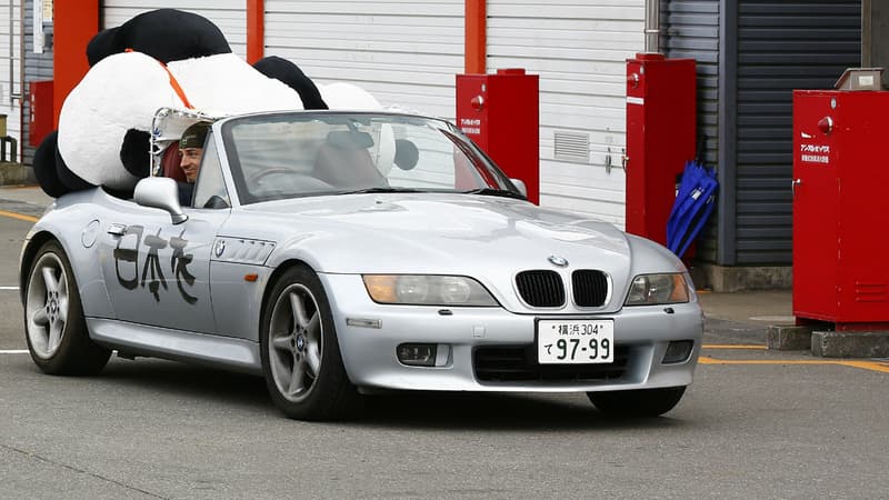 La BMW Z3 de Bruce Jouanny et son panda