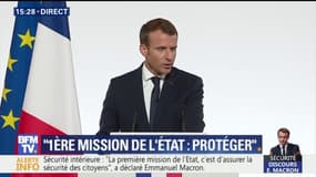 Macron face aux  forces de l'ordre : "Je vous demande d'être forts et justes"