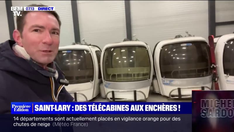 Dans les Hautes-Pyrénées, la station de Saint-Lary vend aux enchères 10 vieilles télécabines pour la bonne cause