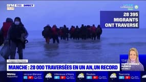 Manche: plus de 28.000 traversées de migrants en 2021, un record