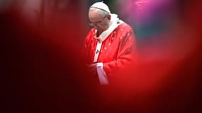 Le pape François à la basilique Saint-Pierre du Vatican le 16 mai 2016