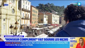 Alpes-Maritimes: "Monsieur Compliment" fait sourire les Niçois