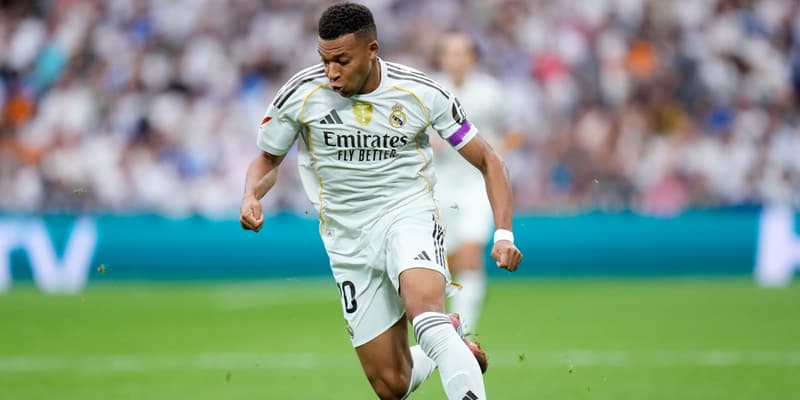 Kylian Mbappé avec le Real Madrid en septembre 2025