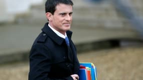 Le Premier ministre français Manuel Valls à l'Elysée à Paris, le 27 janvier 2016