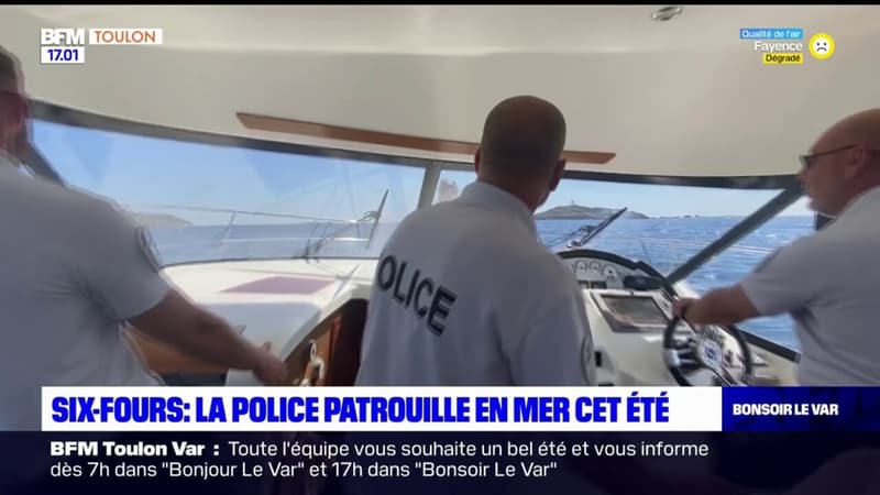 Six-Fours-les-Plages: la police patrouille en mer cet été