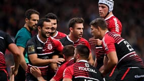 La joie des joueurs du Stade Toulousain