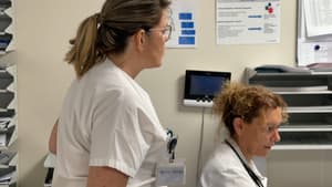 Le personnel soignant de la polyclinique Saint-Jean de Cagnes-sur-Mer.