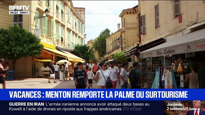 Menton est l'une des communes françaises qui fait face à la plus forte pression touristique