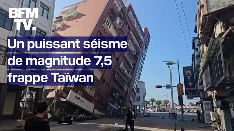 Les images du plus puissant séisme à Taïwan depuis 25 ans