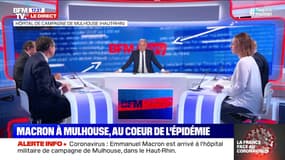 Story 3 : Emmanuel Macron à Mulhouse au cœur de l'épidémie de coronavirus - 25/03