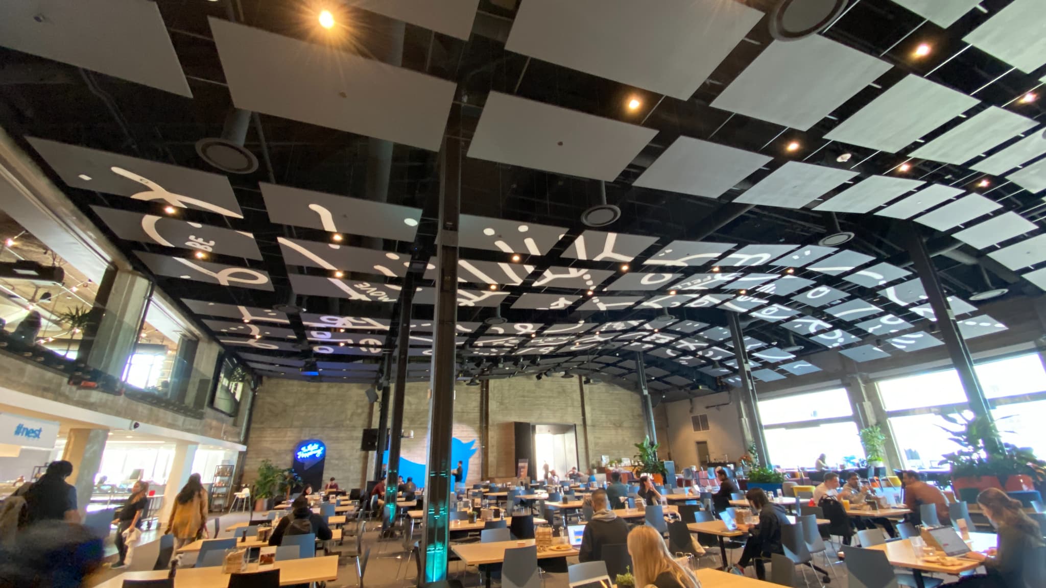 la cantine de Twitter, photographiée en 2020 la cantine de Twitter, photographiée en 2020