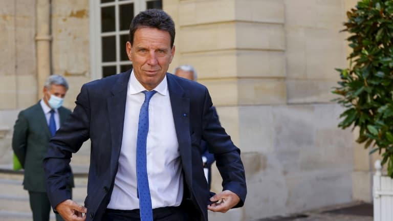 Le président du Medef Geoffroy Roux de Bezieux, à Matignon, le 2 septembre 2021
