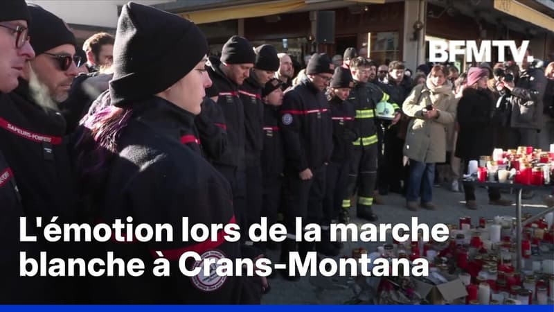 Incendie meurtrier en Suisse: l'émotion lors de la marche blanche à Crans-Montana en hommage aux victimes