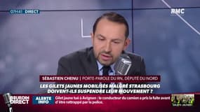 Sébastien Chenu, porte-parole du RN: "Nous ne donnons pas de consignes aux 'gilets jaunes'. On leur fait confiance."