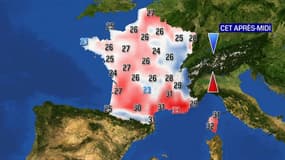 Les températures pour le 15 août 2022.