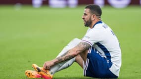 Kyle Walker lors d'Angleterre-Danemark (1-1, Euro), le 20 juin 2024