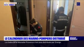 Marseille: les marins-pompiers distribuent leur calendrier